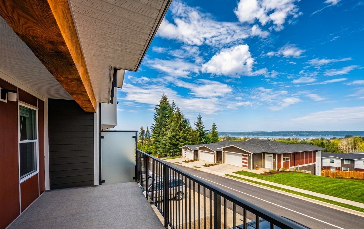 Townhomes with ocean views
